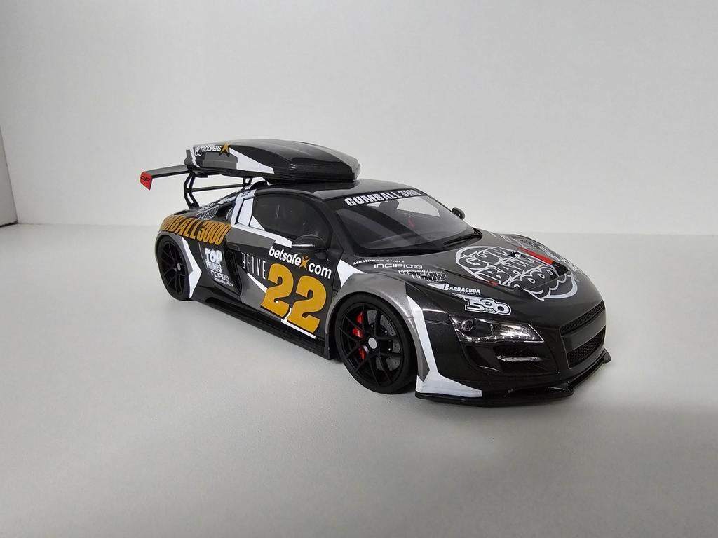 GT SPIRIT GT386 AUDI R8 GUMBALL 3000 1:18, Ophalen of Verzenden, Zo goed als nieuw