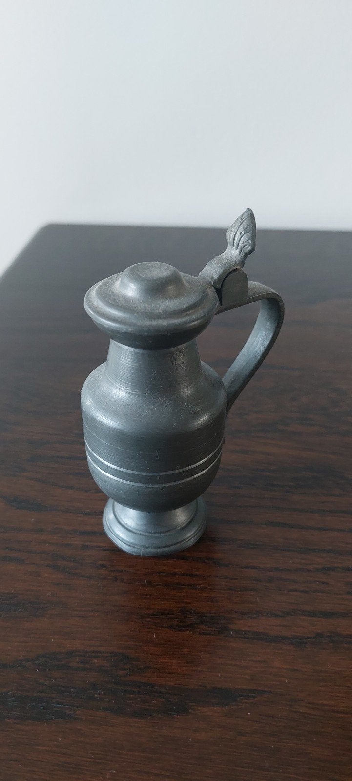 Klein tinnen kannetje - 10 cm hoog, Ophalen of Verzenden