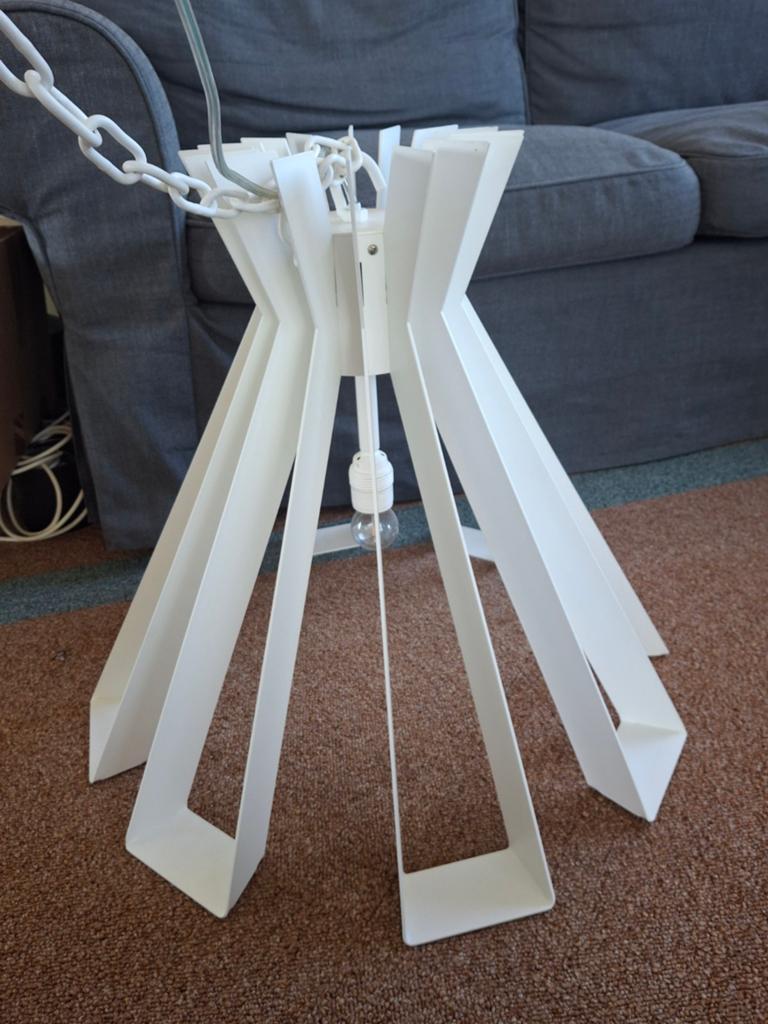 Dijkos hanglamp wit - Modern design, Ophalen, Zo goed als nieuw, Metaal, Modern