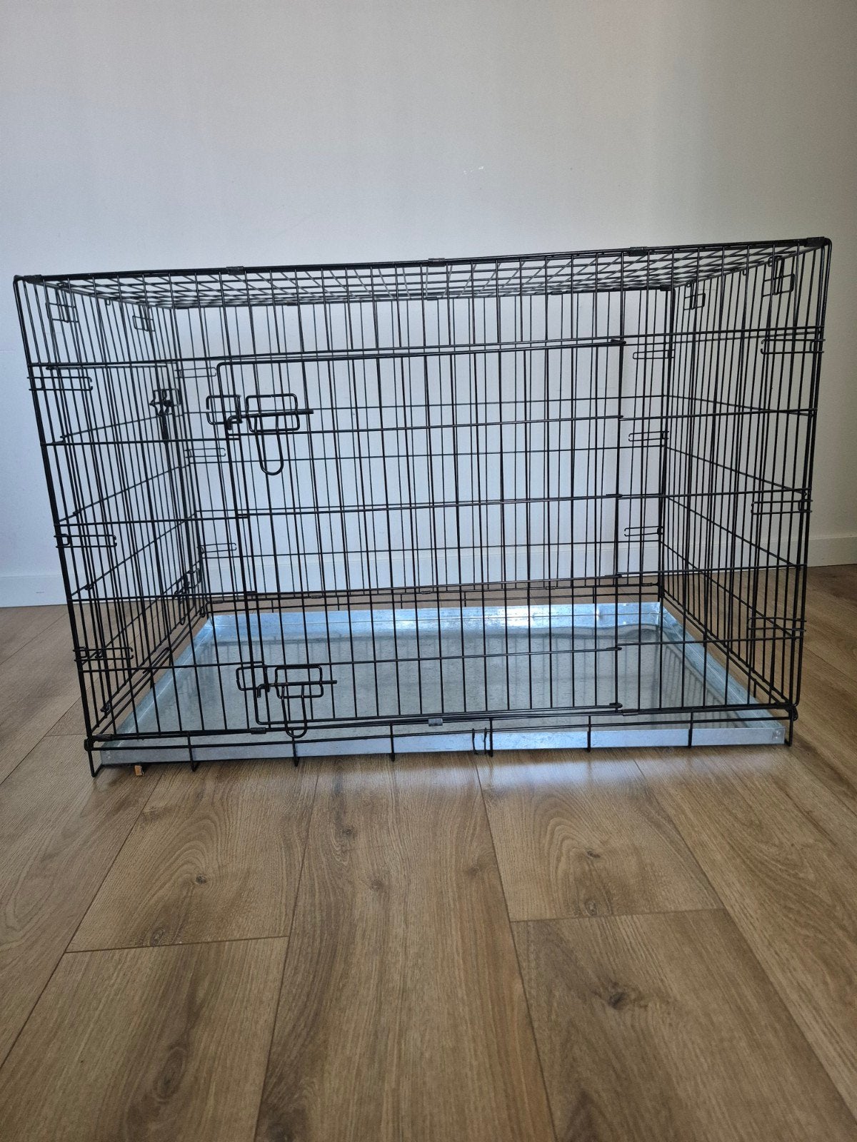 Grote zwarte hondenbench, Ophalen, Zo goed als nieuw, 65 tot 100 cm