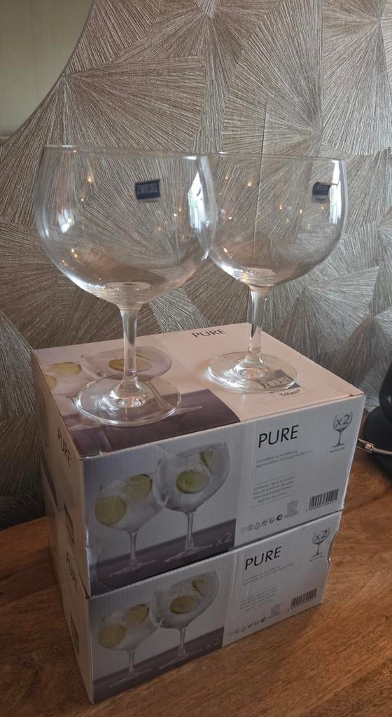 4 Schott Zwiesel Pure Gin Tonic glazen, Ophalen, Nieuw