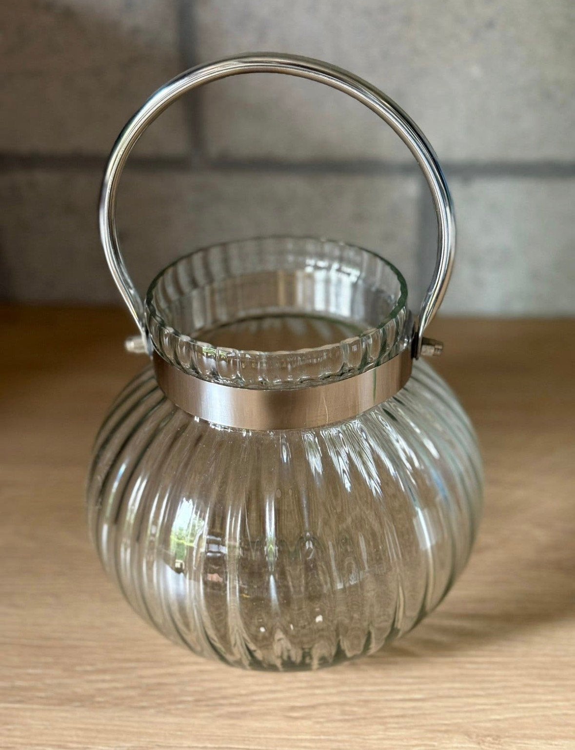 Tchibo Home windlicht GOED BOD=WEG, Ophalen of Verzenden, Zo goed als nieuw, Glas, Landelijk
