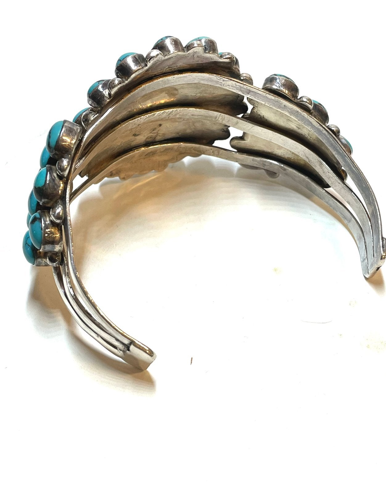 Zilveren armband met turquoise, -, -, Ophalen of Verzenden, Zo goed als nieuw