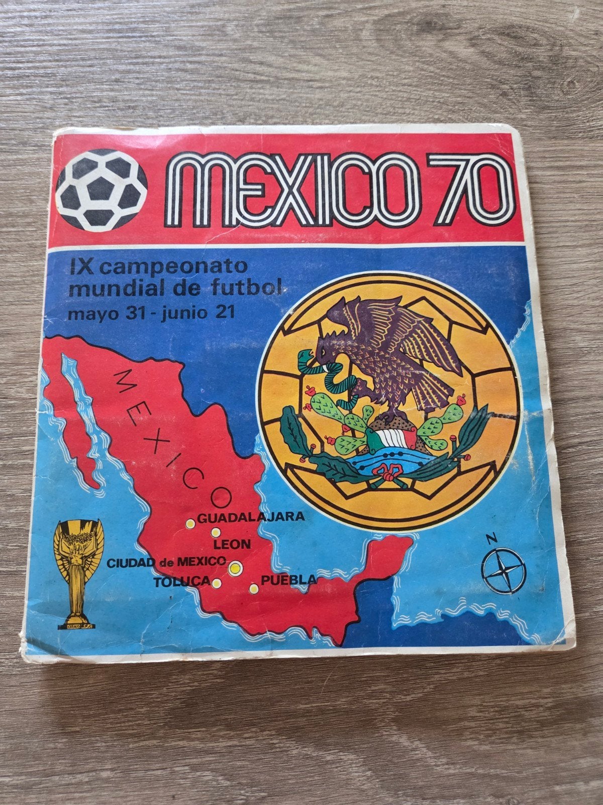 Panini World Cup 1970 compleet album wk Mexico 70, Ophalen of Verzenden, Gebruikt, Buitenlandse clubs, Poster, Plaatje of Sticker