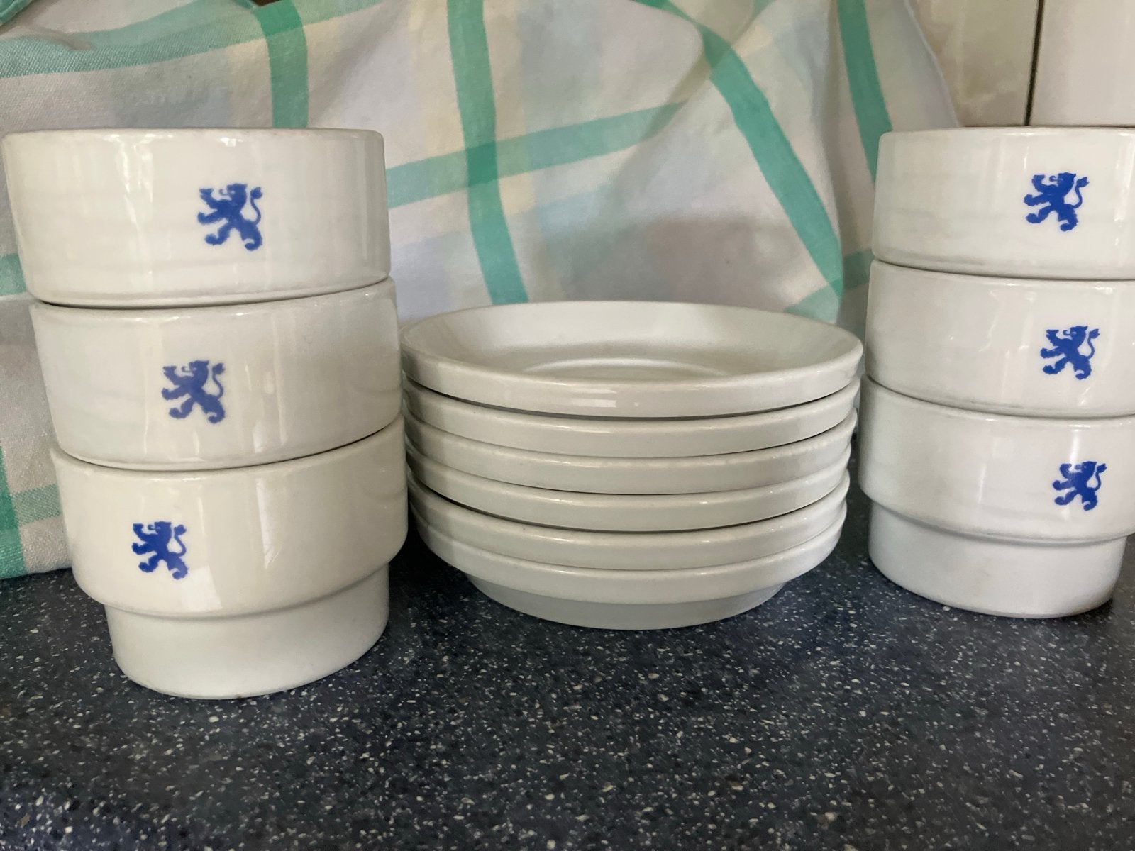 Set van 6 Gebr. Winterling Bavaria kopjes en schotels, Antiek en Kunst, Ophalen