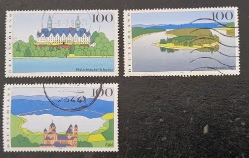 postzegels duitsland, Ophalen of Verzenden, 1990 tot heden, Gestempeld