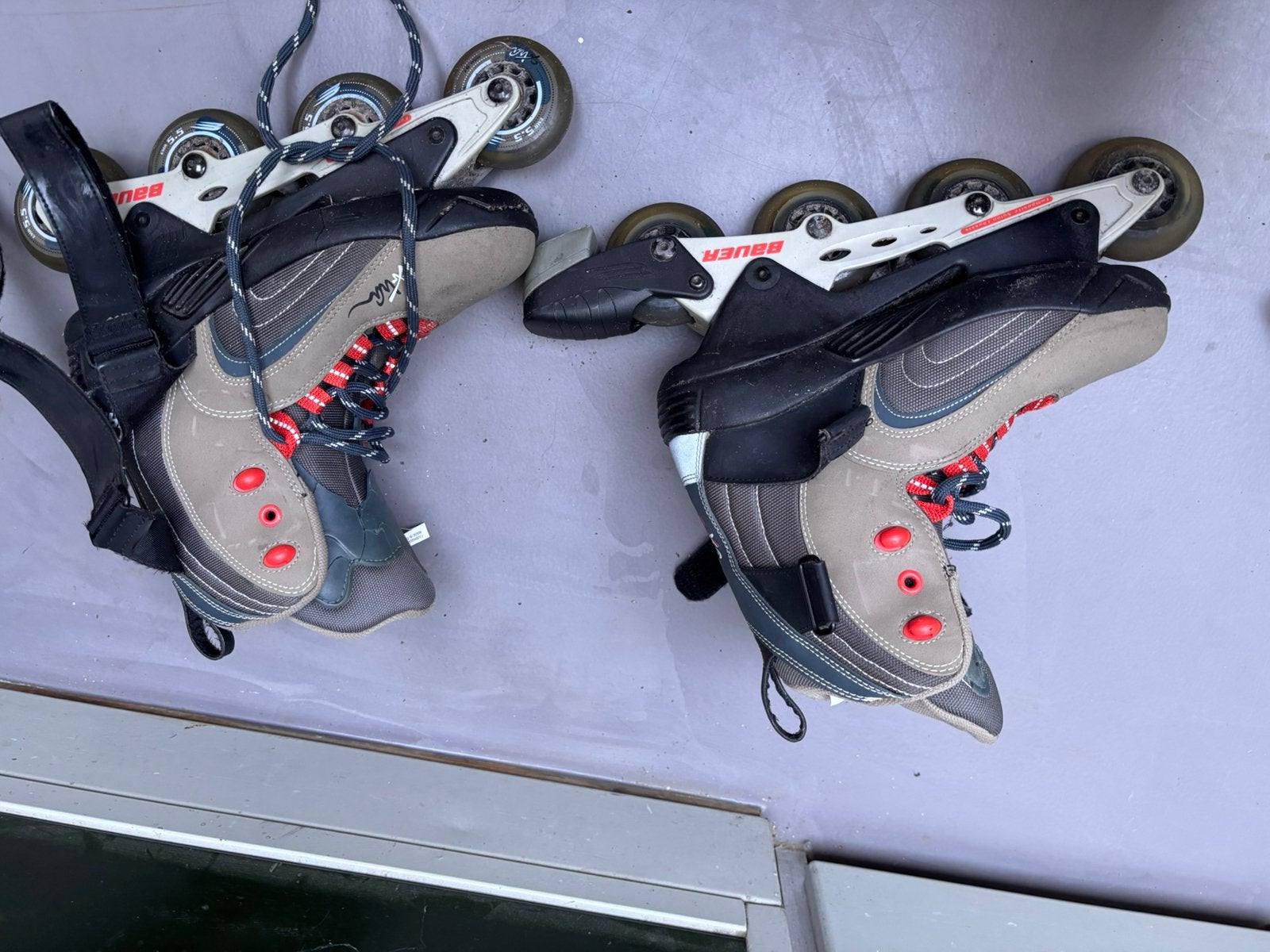 Skeelers bauer maat 41, Sport en Fitness, Ophalen, Gebruikt, Bauer, Inline skates 4 wielen