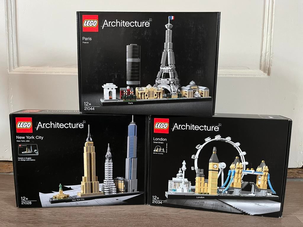 Lego architecture 21028, 21034, 21044 nieuw sealed, Ophalen of Verzenden, Nieuw, Complete set, Lego