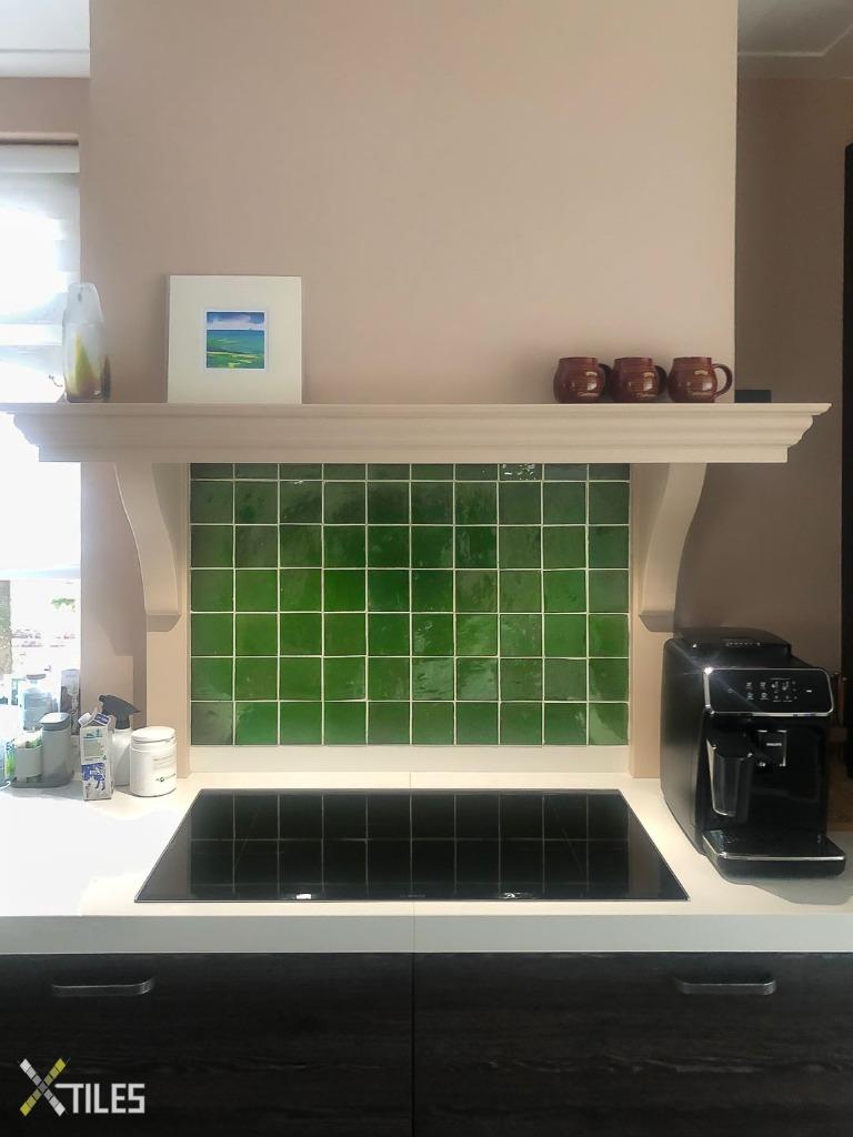 Groen | Marokkaanse Zelliges wandtegels, Doe-het-zelf en Verbouw, Tegels, Ophalen, Nieuw, Minder dan 20 cm, Minder dan 20 cm