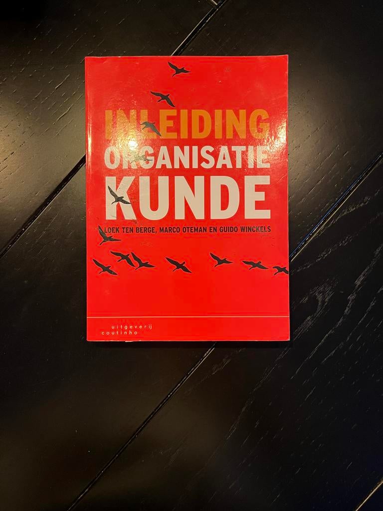 Inleiding Organisatiekunde, Boeken, Studieboeken en Cursussen, Ophalen, Beta, Zo goed als nieuw, HBO