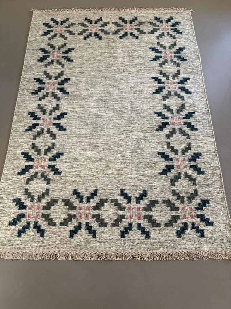 Nieuw handgeweven wollen vloerkleed röllakan Scandinavië, Geen, Geen, 150 tot 200 cm, Ophalen of Verzenden
