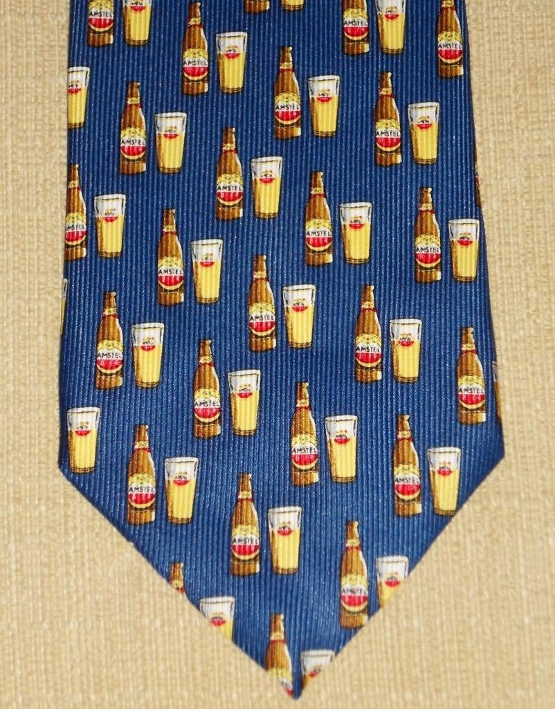 Amstel Bier stropdas fles en glas afbeeldingen, Ophalen of Verzenden, Nieuw, Gebruiksvoorwerp