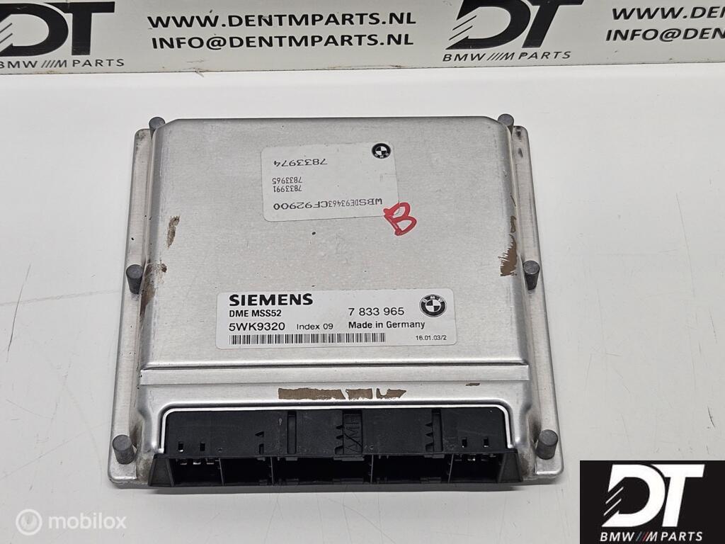 DME ECU MSS52 BMW M5 E39 S62 V8 S62B50 12147833965, Gebruikt, Ophalen of Verzenden, BMW, BMW