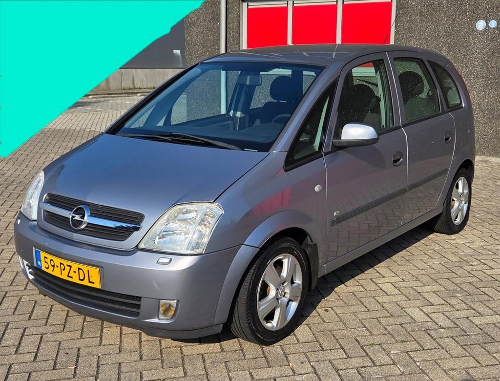 Opel Meriva 1.6 16V 2005 MPV Blauw AIRCO / APK: 03-05-2026, Voorwielaandrijving, Stof, 4 cilinders, 100 pk