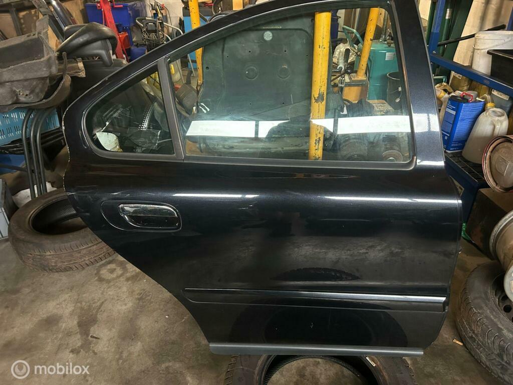 Portier  rechtsachter zwart 4-deurs Volvo S60 I ('00-'09), Ophalen, Gebruikt, Deur, Achter