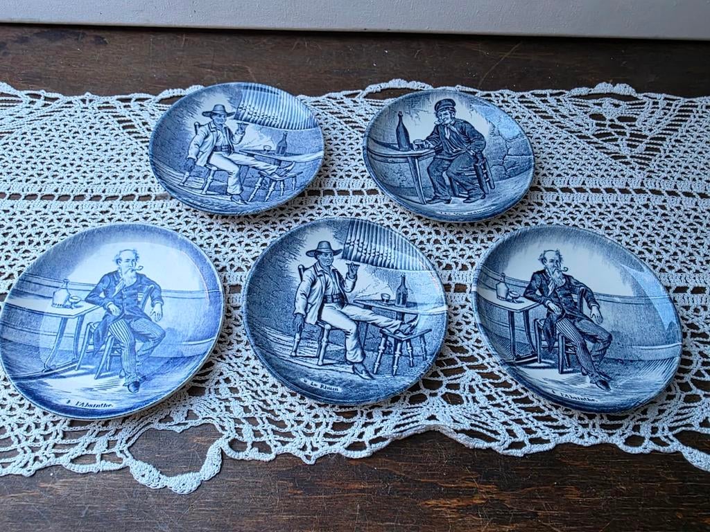 Vintage petit four bordjes, Ophalen of Verzenden, Zo goed als nieuw, Bord(en), Overige stijlen