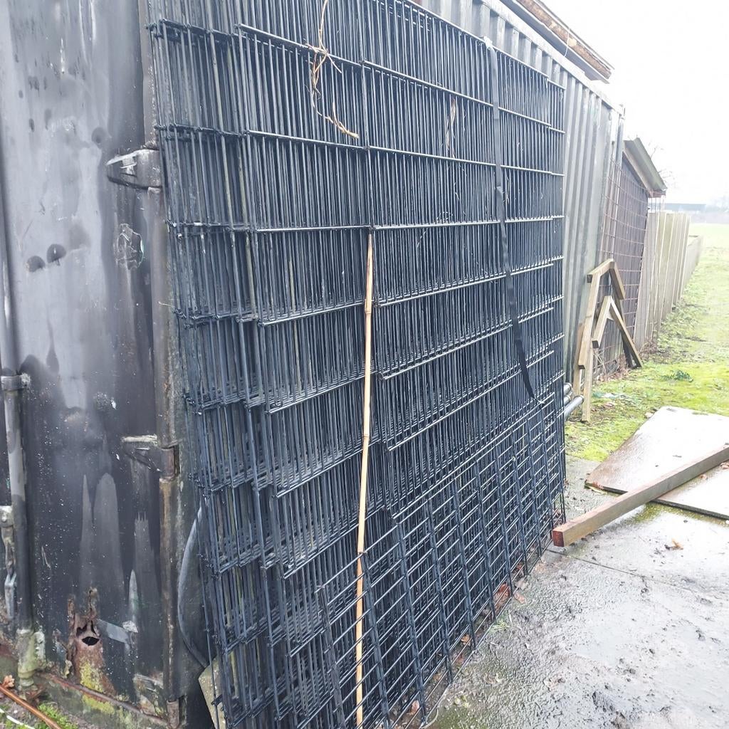 Dubbelstaafs mat hekwerk, Ophalen of Verzenden, IJzer