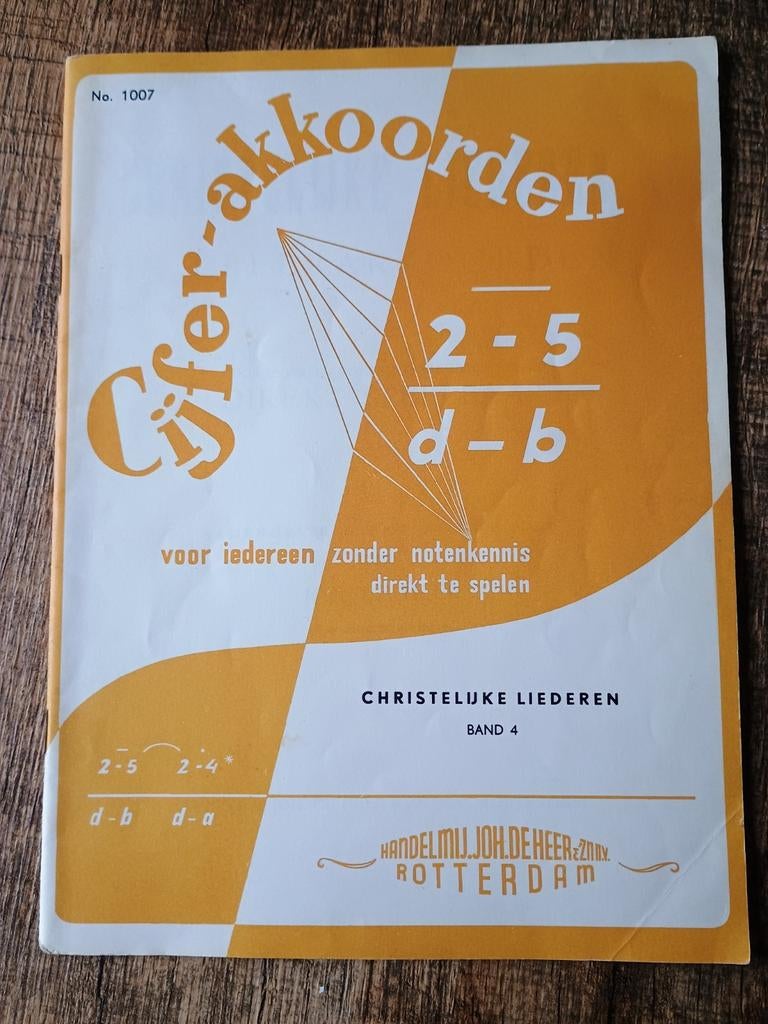 Cijferakkoorden - Band 4, Ophalen of Verzenden, Gebruikt, Les of Cursus, Religie en Gospel
