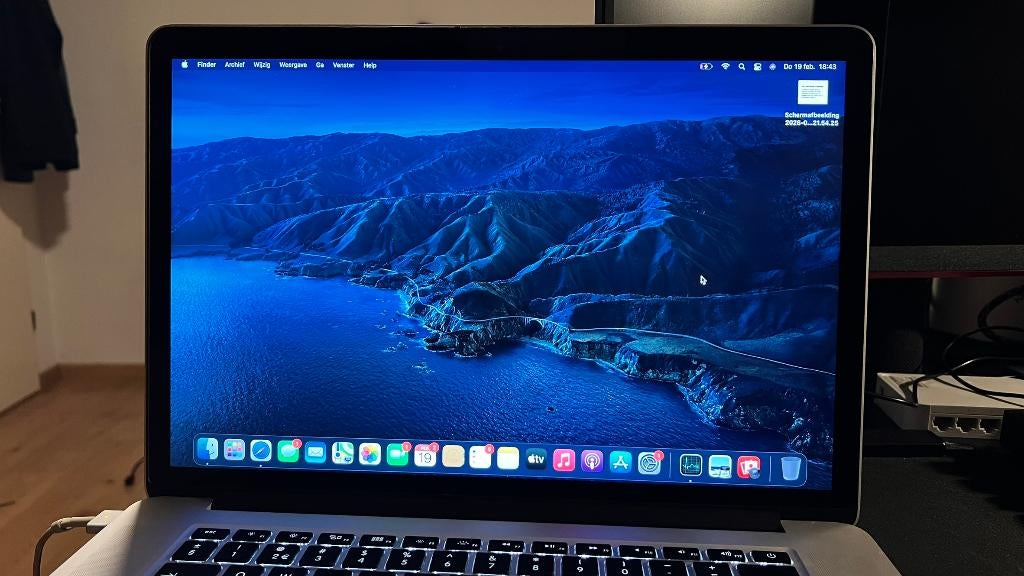 MacBook Pro 15-inch Retina (Mid 2015)–i7–16GB RAM–500GB SSD, MacBook Pro, Gebruikt, 2 tot 3 Ghz, 512 GB