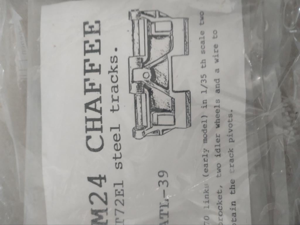 M24 Chaffee Tank Tracks 1/35, Overige merken, Tank, Verzenden, 1:32 tot 1:50