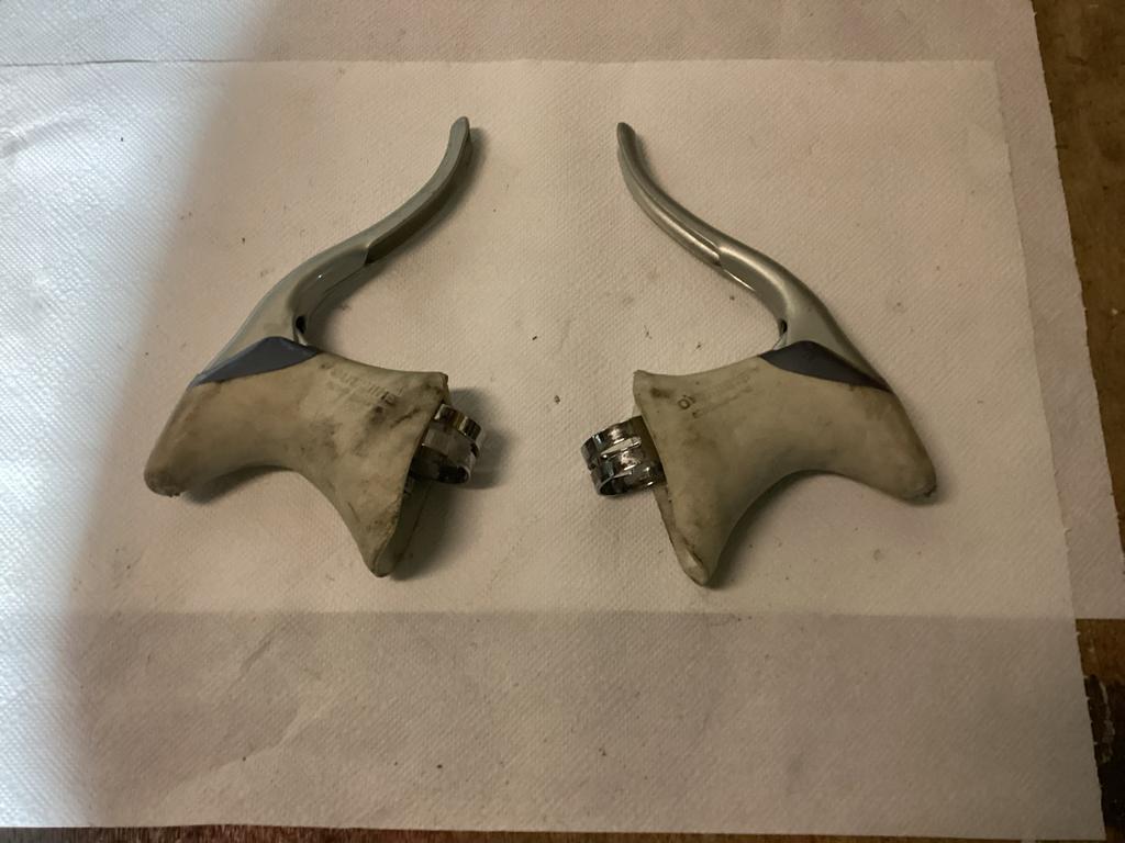 Vintage Shimano 105 Remhendels, Fietsen en Brommers, Fietsonderdelen, Ophalen of Verzenden, Gebruikt, Crankstel of Pedalen