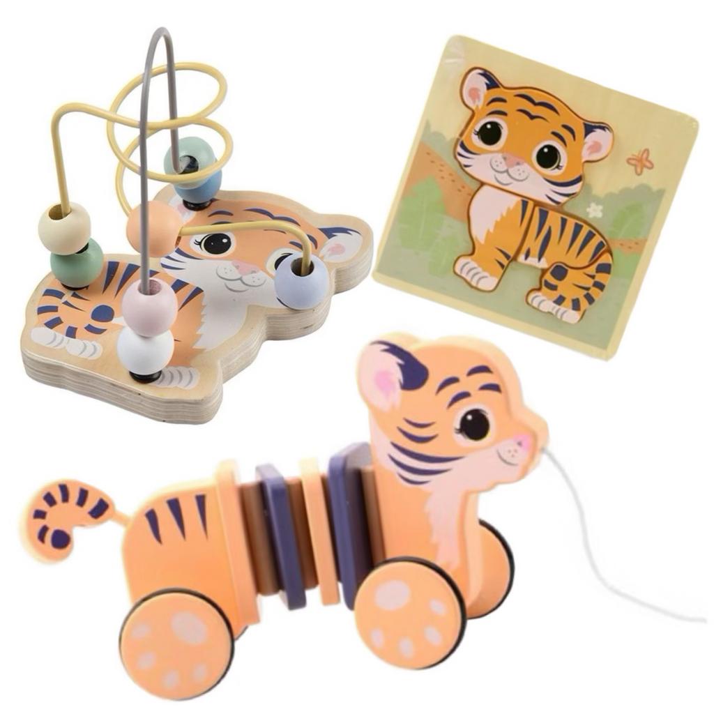 Leuke Tijger Speelset - Houten Speelgoed, 6921wx, 29, Mijnwonder, Info@mijnwonder.nl, Overige typen