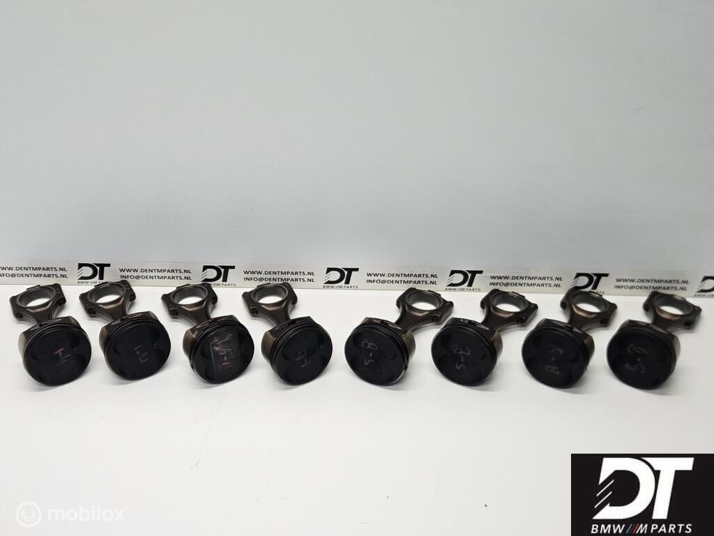 Set zuigers + drijfstangen BMW E39 M5 S62 S62B50 11257843744, Gebruikt, Ophalen of Verzenden, BMW, BMW