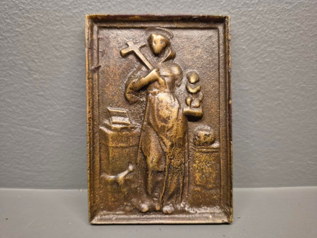 17de eeuws brons icoon, Ophalen of Verzenden