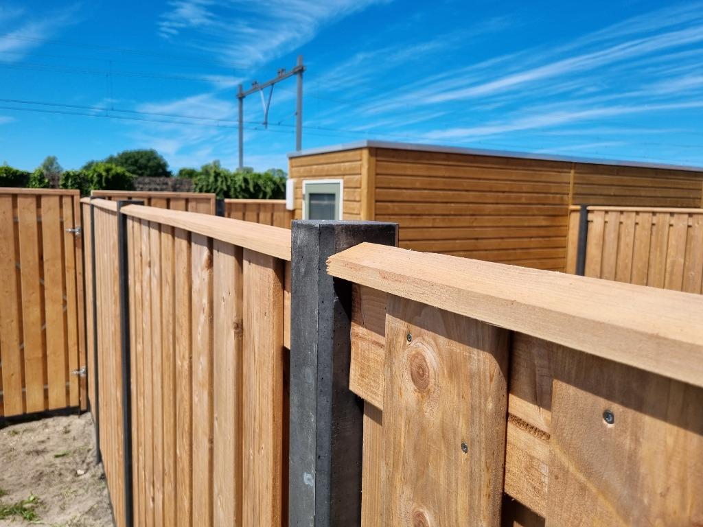 Nieuw: Red class wood schutting incl plaatsing!, Tuin en Terras, Ophalen, 1 tot 2 meter, Schuttingkampioen, Minder dan 3 meter