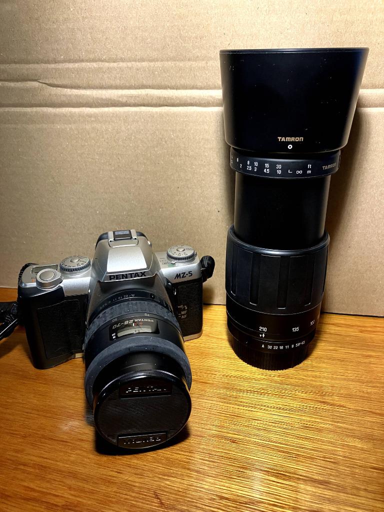 Pentax MZ-5 SLR camera incl. 28 - 70 & 80 - 210 mm., Ophalen, Zo goed als nieuw, Spiegelreflex, Pentax