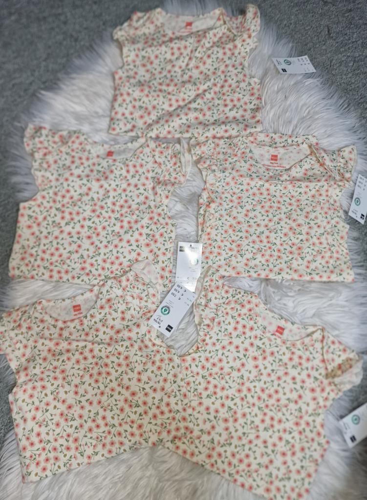 5x Hema Rompers Meisje Maat 86 - 92 Zomer Nieuw Bloemen, Kinderen en Baby's, Ophalen of Verzenden, Nieuw