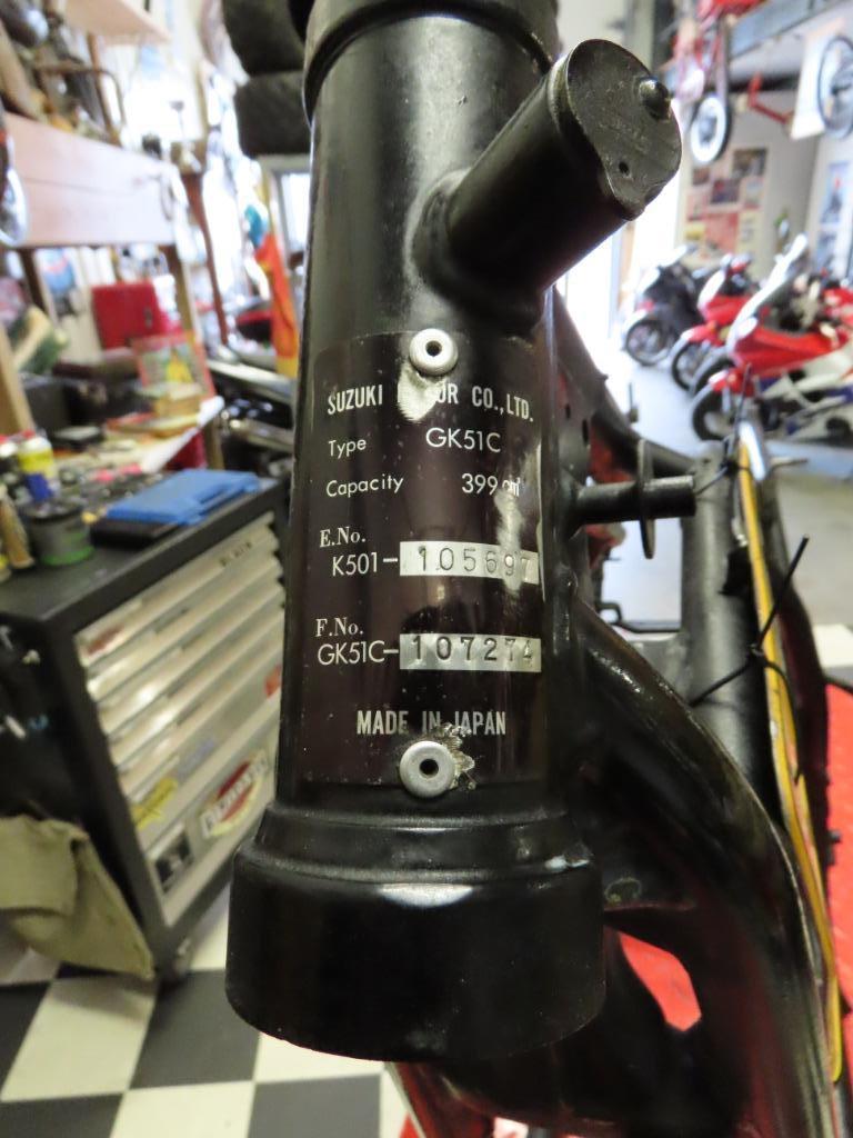Frame + Kenteken GSX400E - GSX 400 E Kader b.j. 1984, Ophalen, Gebruikt, Suzuki
