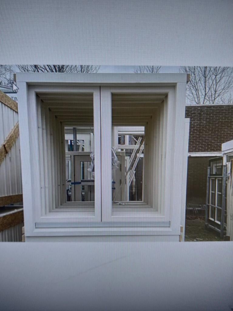 Op voorraad kozijn met Stolpraam, Doe-het-zelf en Verbouw, Kozijnen en Schuifpuien, Raamkozijn, Nieuw, 75 tot 150 cm, Hout