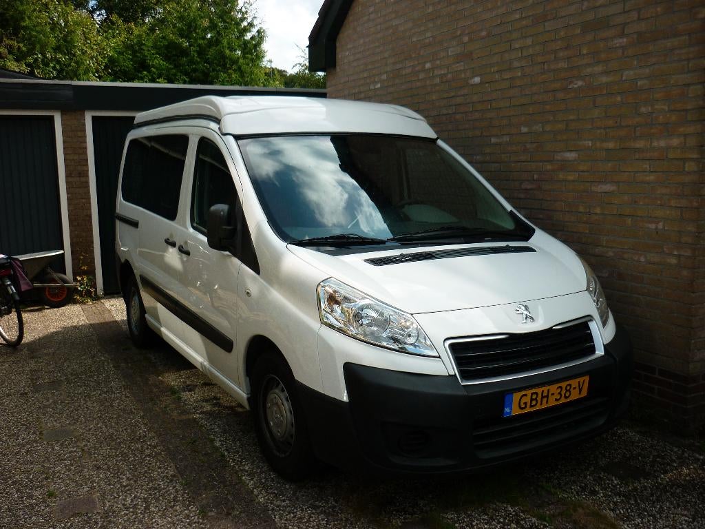 Buscamper Peugeot expert 1,6 HDI vraagprijs 19000 euro, Overige merken, Bestuurdersdeur, Tot en met 2, Achteruitrijcamera