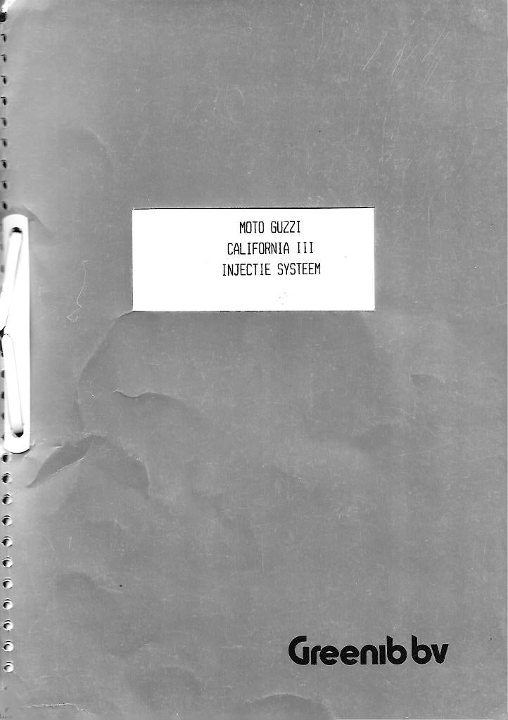Moto Guzzi Injectiesysteem California III techniek (8017z), Ophalen of Verzenden, Moto Guzzi