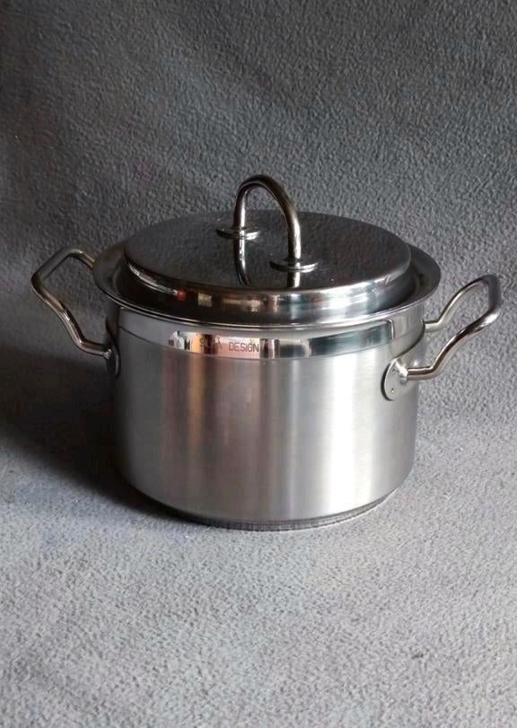 Teknika by Silga SS 18/10 professional Pan - RVS - 4 liter, Ophalen of Verzenden, Gebruikt, Rvs