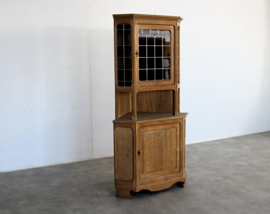 brutalist vitrinekast | hoekkast | jaren 60 | Deens, Glas, Gebruikt, Met deur(en), .