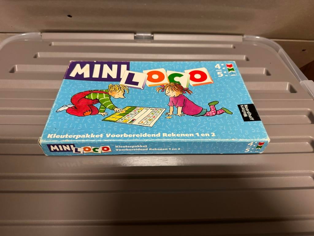 Mini Loco Kleuterpakket, Zo goed als nieuw, Van hout, 4 tot 6 jaar, Meer dan 50 stukjes