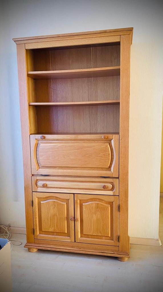 Boekenkast met bureau (inklapbaar)13 of 14 Februari ophalen!, Ophalen, 50 tot 100 cm, Zo goed als nieuw, 150 tot 200 cm