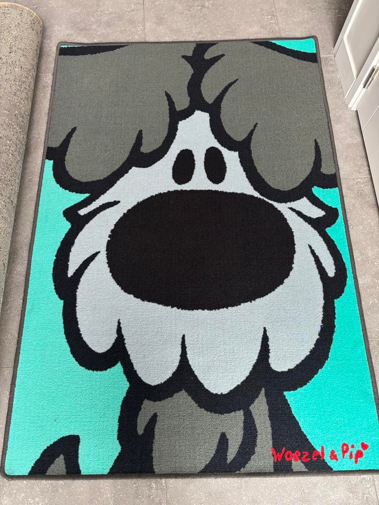 Woezel en Pip Vloerkleed - Leuk voor de kinderkamer!, 100 tot 150 cm, Wit, Ophalen of Verzenden, Zo goed als nieuw