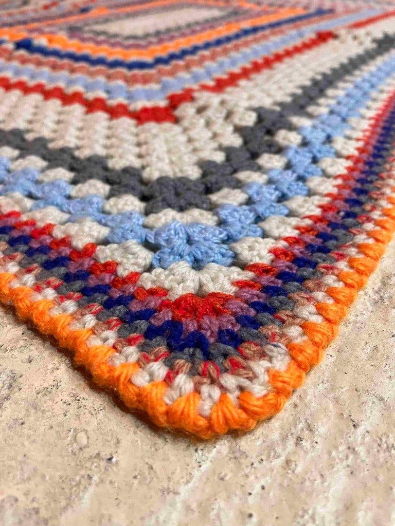 Granny woondeken gehaakt lichte kleuren  125/100, Gebruikt, Etten-Leur, DJT@dejuistetoon.eu, Ophalen of Verzenden