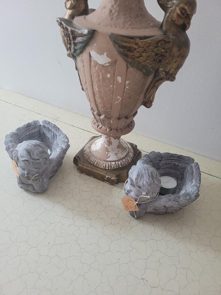 betonnen kandelaar engel p/st 8.95