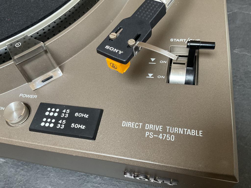 Sony PS-4750 Audio Technica, Audio, Tv en Foto, Platenspelers, Gebruikt, Pitch-regelaar, Ophalen of Verzenden, Nb