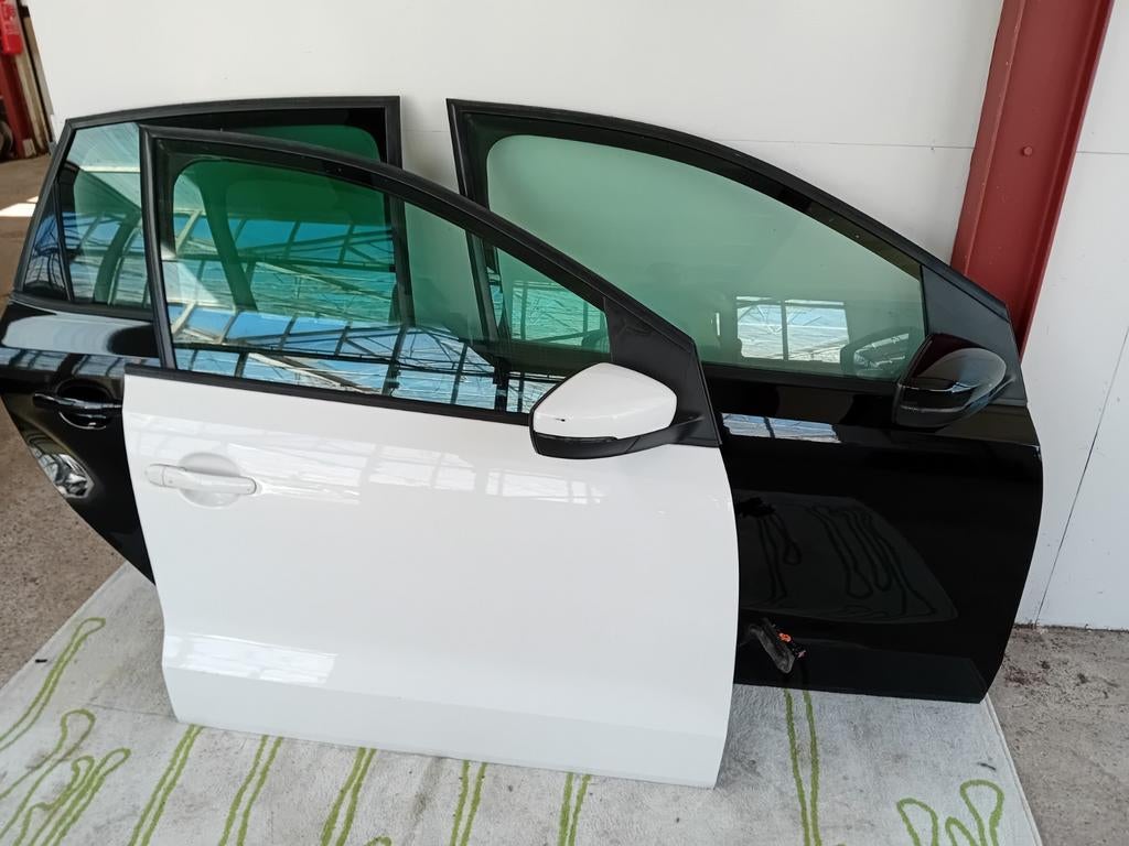 VW Polo 6R rechterdeur set ,,wit of zwart, Auto-onderdelen, Ophalen of Verzenden, Gebruikt, Achter, Deur