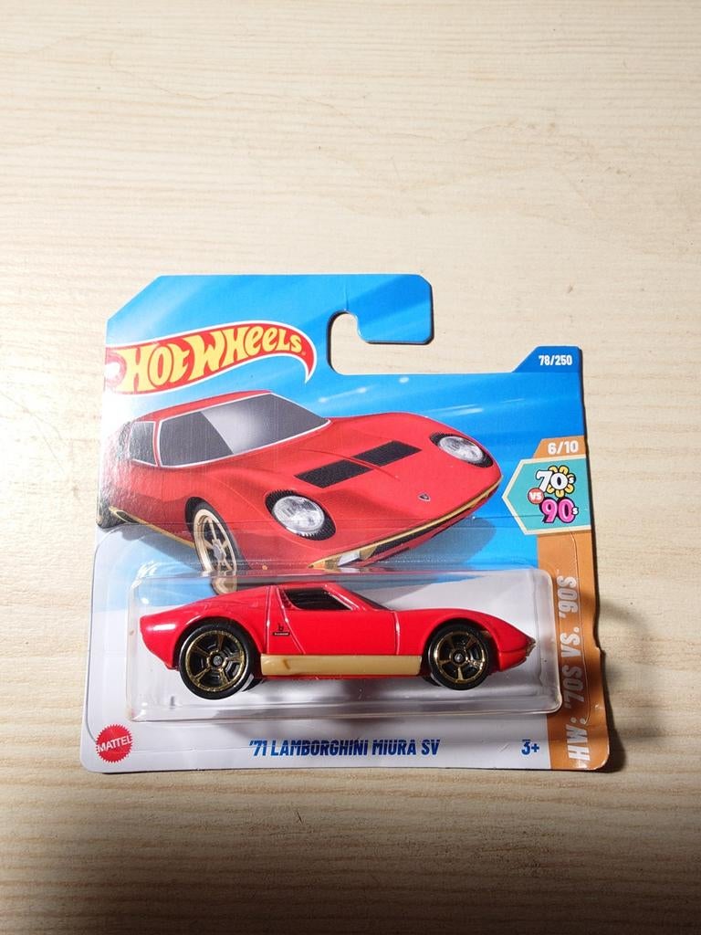 Hot Wheels Lamborghini Miura SV '71, Ophalen of Verzenden, Nieuw, Auto