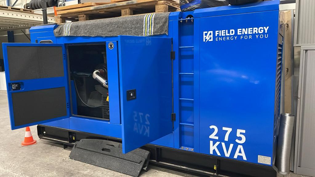 Krachtige 275 kVA Generator - Field Energy, Doe-het-zelf en Verbouw, Aggregaten, Nieuw, Dieselolie, 30 kVA of meer, Elektrisch startend