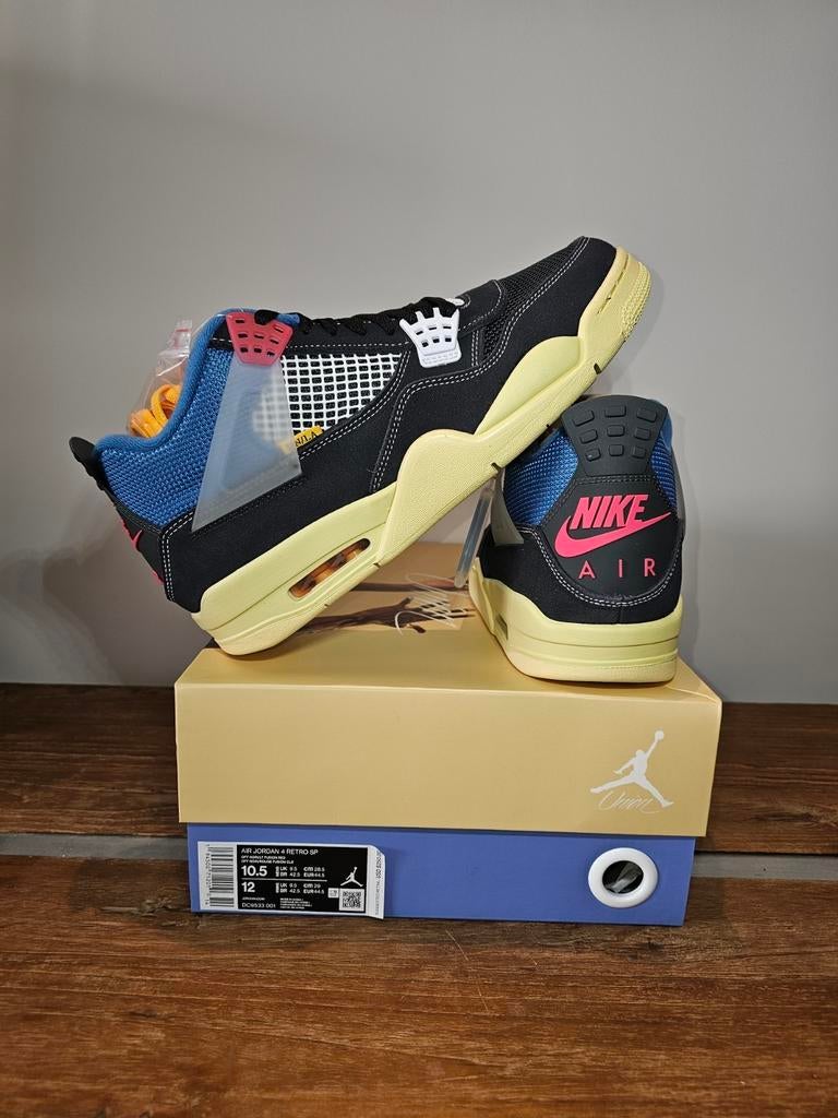Union LA x Air Jordan 4 Retro SP Off Noir (2020) - Maat 44.5, Kleding | Heren, Schoenen, Ophalen of Verzenden, Nieuw, Overige kleuren
