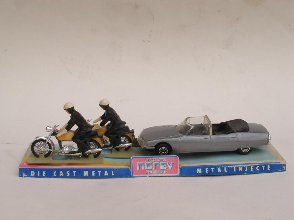 Citroen SM Presidentielle + motoren 1/43, Ophalen of Verzenden, Gebruikt, Auto, Norev