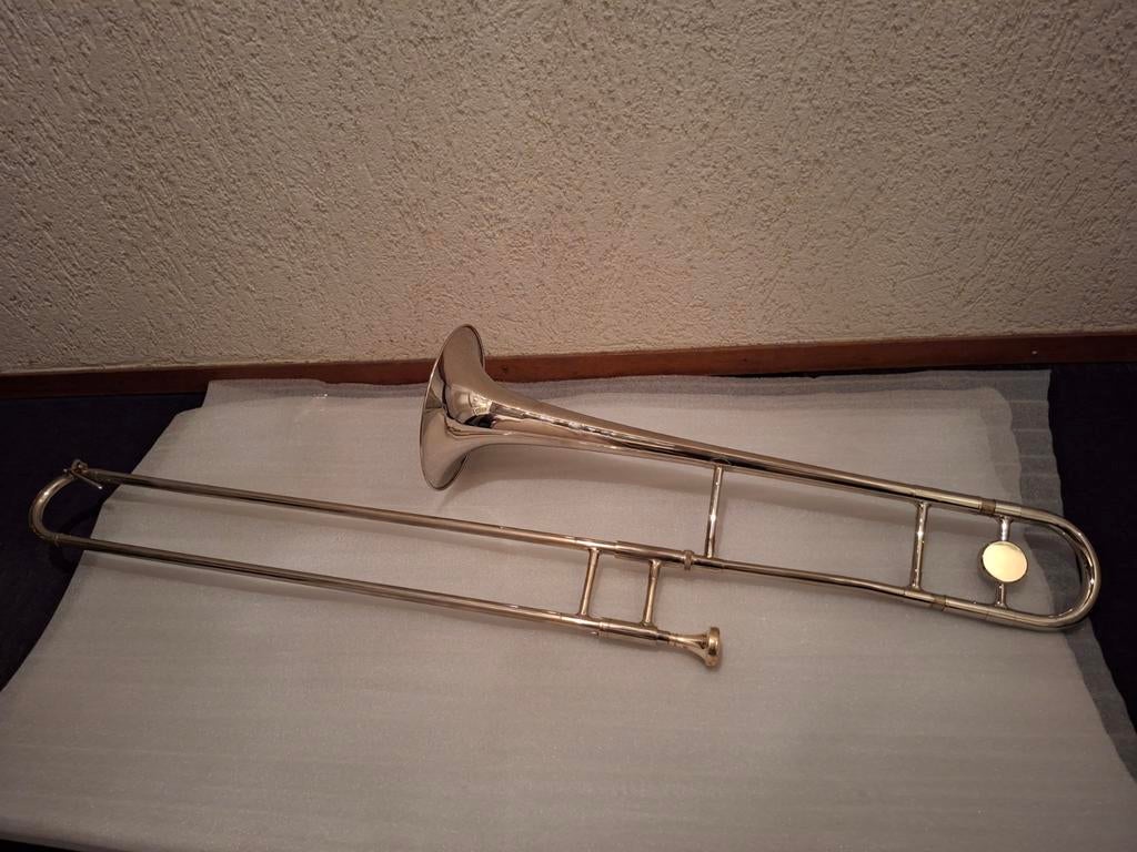 Schuiftrombone van het merk Schenkelaars., Ophalen, Gebruikt, Tenor