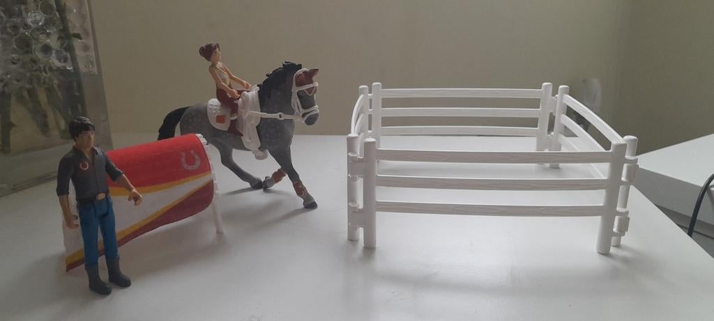 Schleich voltige set, Verzamelen, Dierenverzamelingen, Ophalen of Verzenden, Zo goed als nieuw, Paard, Beeldje of Figuurtje
